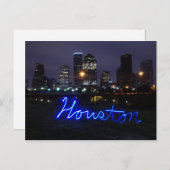 Houston Skyline Briefkaart (Voorkant / Achterkant)