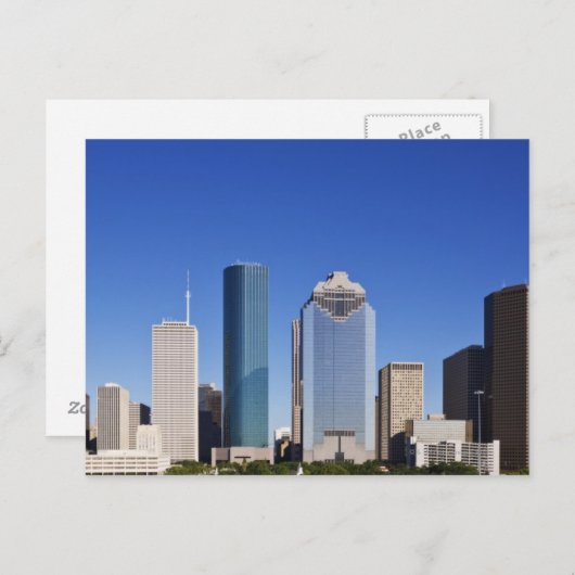 Houston Skyline Briefkaart (Voorkant / Achterkant)