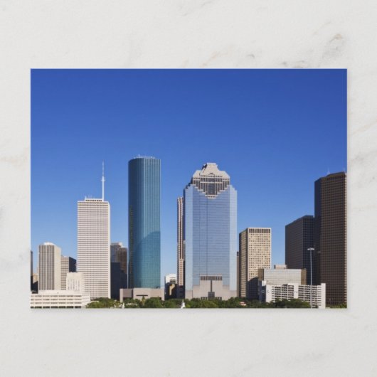 Houston Skyline Briefkaart (Voorkant)