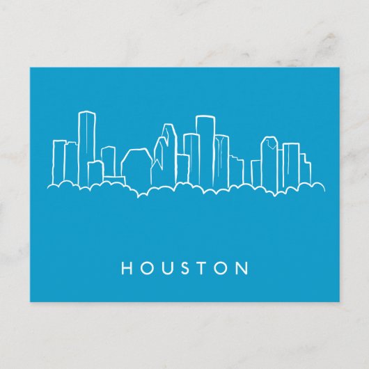 Houston Skyline Briefkaart (Voorkant)
