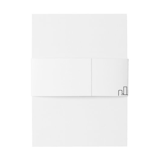 Houston Skyline bruiloft | Uitnodigingen Wikkel (Achterkant Voorbeeld)