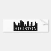 Houston Skyline Bumpersticker (Voorkant)