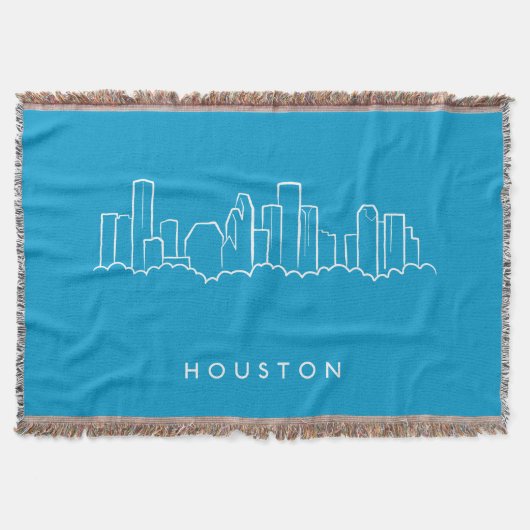 Houston Skyline Deken (Voorkant)