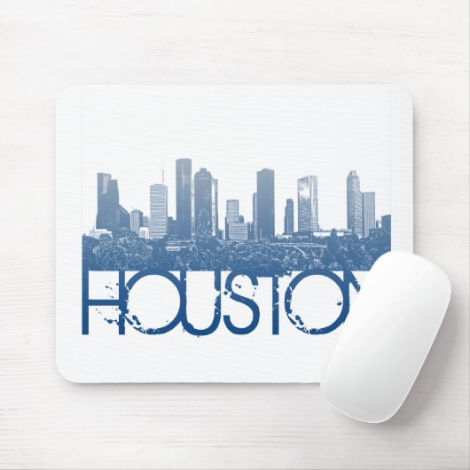 Houston Skyline Design Muismat (Met muis)