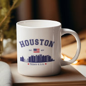 Houston Skyline in Modern Style Koffiemok
