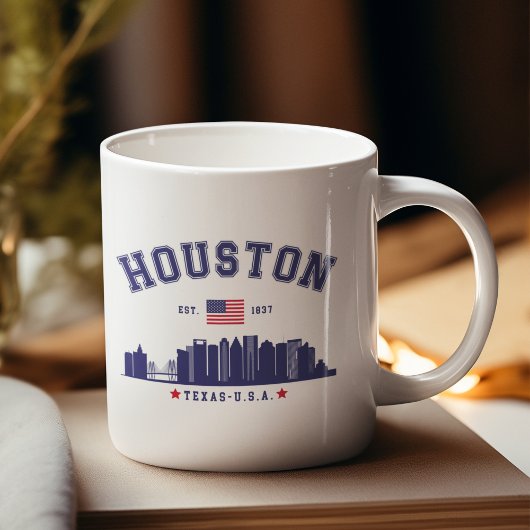 Houston Skyline in Modern Style Koffiemok
