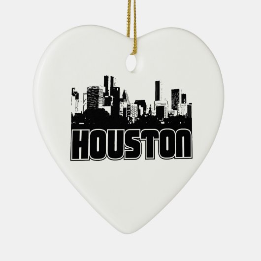 Houston Skyline Keramisch Ornament (Rechts)