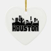 Houston Skyline Keramisch Ornament (Voorkant)
