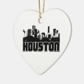 Houston Skyline Keramisch Ornament (Links)