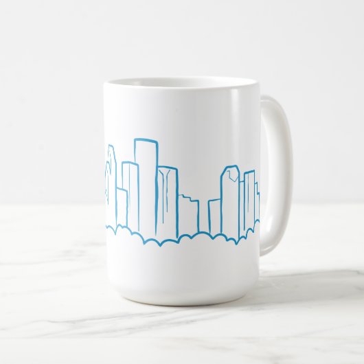 Houston Skyline Koffiemok (Voorkant rechts)