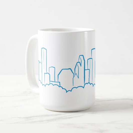 Houston Skyline Koffiemok (Voorkant links)