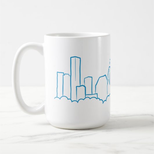 Houston Skyline Koffiemok (Links)