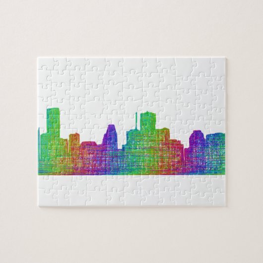 Houston skyline legpuzzel (Horizontaal)