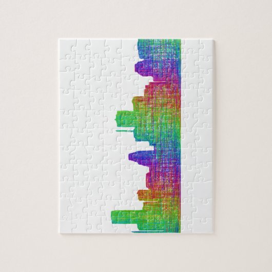 Houston skyline legpuzzel (Verticaal)