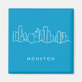 Houston Skyline Magneet (Voorkant)