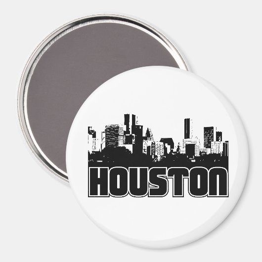 Houston Skyline Magneet (Voorkant / Achterkant)