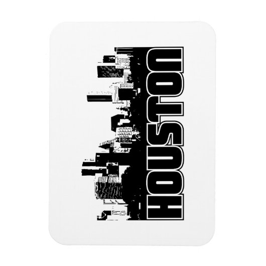 Houston Skyline Magneet (Verticaal)