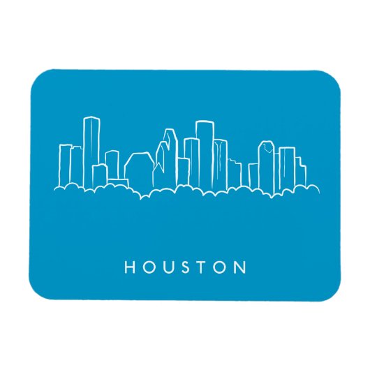 Houston Skyline Magneet (Horizontaal)