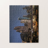 Houston Skyline | Nachtverlichting en foto van het Legpuzzel (Verticaal)