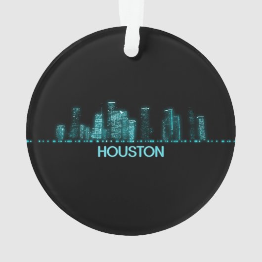 Houston Skyline Ornament (achterkant)