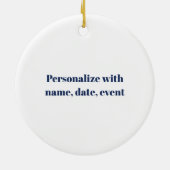 Houston Skyline Patchwork Keramisch Ornament (Achterkant)