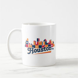 Houston Skyline Patchwork Koffiemok