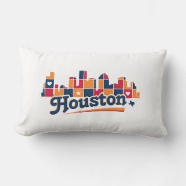 Houston Skyline Patchwork Kussen