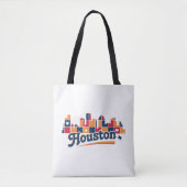 Houston Skyline Patchwork Tote Bag (Voorkant)
