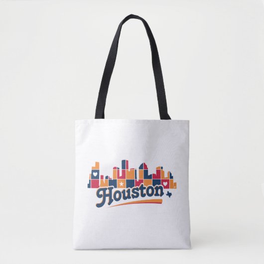 Houston Skyline Patchwork Tote Bag (Voorkant)