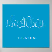 Houston Skyline Poster (Voorkant)
