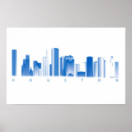 Houston Skyline Poster