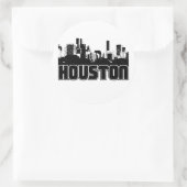 Houston Skyline Ronde Sticker (Tas)