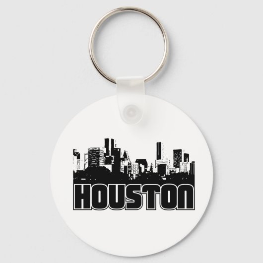Houston Skyline Sleutelhanger (Voorkant)