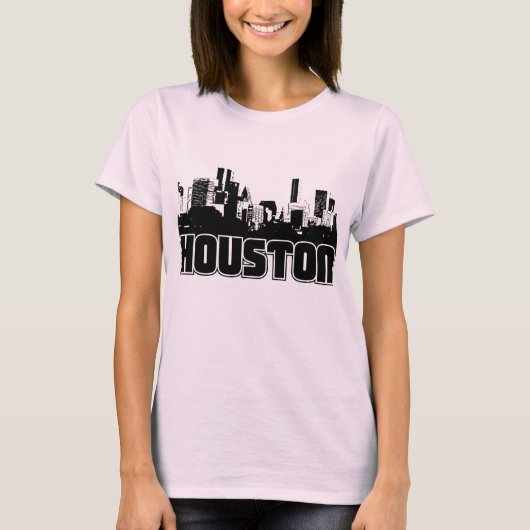 Houston Skyline T-shirt (Voorkant)