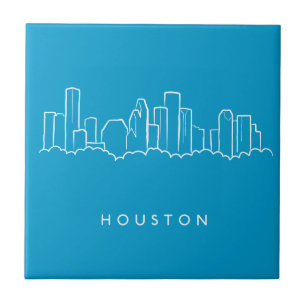 Houston Skyline Tegeltje
