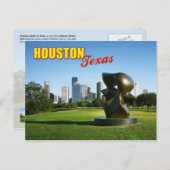 Houston Skyline uit Eleanor Tinsley Park, TX Briefkaart (Voorkant / Achterkant)