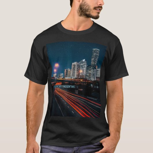Houston Skyline - Wees iemand in de buurt  T-shirt (Voorkant)