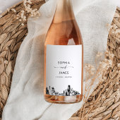 Houston Skyline Wijn Etiket