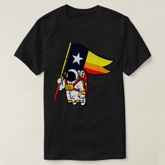 Houston Space City Astronaut Shirt (Design voorkant)