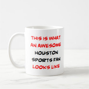 houston sport fan, geweldige koffiemok