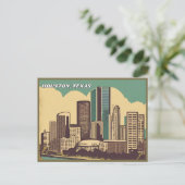 Houston stad, Texas Briefkaart (Staand voorkant)