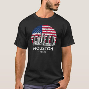 Houston Stad Texas Vlag T-shirt