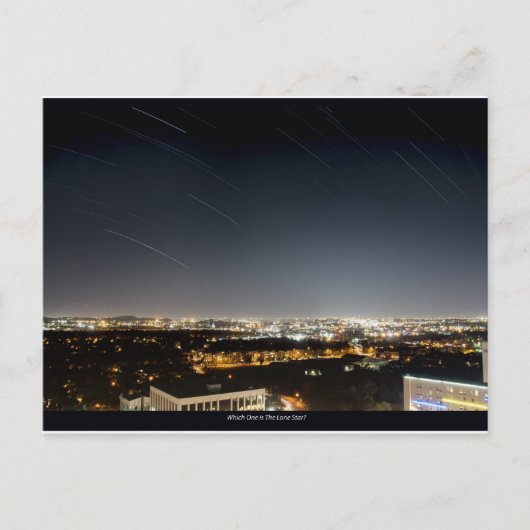 Houston Star Trails Briefkaart (Voorkant)