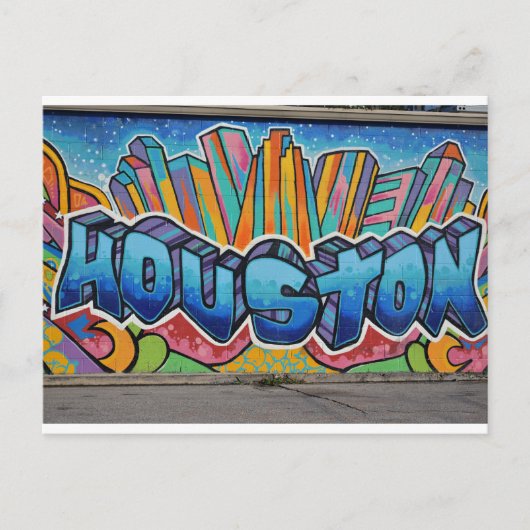 Houston Street Art Briefkaart (Voorkant)