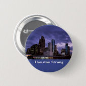 Houston Strong Downtown Skyline Button (Voorkant /achterkant)