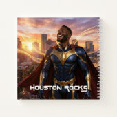 HOUSTON - SUPERHERO NOTITIEBOEK (Achterkant)