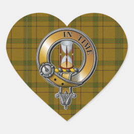 Houston Tartan & Badge Hart Sticker