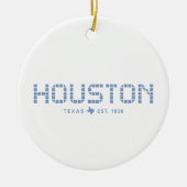 Houston Tegel, Blue Tegel, Houston Keramisch Ornament (Voorkant)