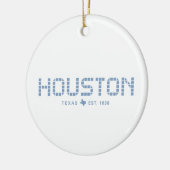 Houston Tegel, Blue Tegel, Houston Keramisch Ornament (Links)