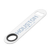 Houston Tegel, Blue Tegel, Houston Speed Flessenopener (Voorkant Gekanteld)